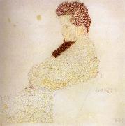 Egon Schiele Portrait of the composer Lowenstein painting